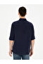 Navy Blue Comfort Fit Long Sleeve Shirt 50284592-Vr033 - 5