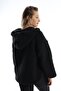 Women's Hooded Plush Sweat Black - 5