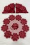 Burgundy Bride Groom Handkerchief, Pearl Detailed Wedding Halay Bridesmaid Promise Engagement Henna Circumcision Bride Handkerchief - 6