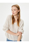 Knitwear Sweater V-Neck Long Sleeve Acrylic Blend
