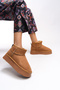 Jilrathla Women's High-Sole Comfortable Boots 0012204   Tan - 4