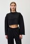 Oversized Fit Crop Sweatshirt - 3