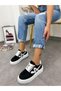 Black and White (Tig) Women's Lace-up Sneakers - 2