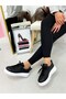 Black Leather (vermont) Women's Lace-up Sneakers - 3