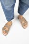 Irene Genuine Leather Double Buckle Mink Slippers - 7