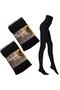 Thermal Women's Black 2-Piece Fleece Inside Winter Flexible Pantyhose