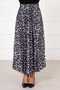 Leopard Patterned Pleated Skirt -2 - 4