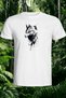Eagle Design Front Side Printed White T-Shirt T-Shirt