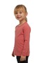 Orange Melange Basic Seasonal Lycra Long Sleeve Girls' T-Shirt - 2