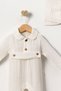 Men's Newborn Baby Organic Muslin Hat Kimono Jumpsuit Hospital Discharge Gift - 2