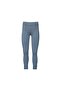 Anthracite Leather Paneled Pique Fabric Girls' Leggings