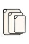 3-Piece Rectangular Non-Slip Cutting Board Set - 3