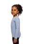 Blue Melange Basic Seasonal Lycra Long Sleeve Girls' T-Shirt - 2