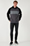 Cotton Regular Fit Color Blocked Hooded Sweat Men's Sweat 5905771 - 2