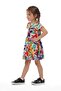 Cutouts Foliage Girls Patterned Short Sleeve Dress - 2
