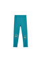 Dark Turquoise 'Crazy Eyes' Printed Winter Raised leggings for Girl