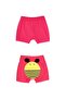 Dark Fuchsia Bee Printed Girls' Shorts