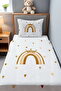 Silvery Crowned Rainbow Patterned Pique Set - 2