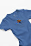 Organic 100% Cotton We Will Wait with You Printed Baby Bodysuit with Snap Fasteners 5569-New-M