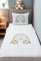 Heart Floral Rainbow Patterned Pique Set - 2