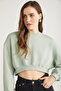 Amy Women's 100% Organic Cotton Green Sweatshirt - 4