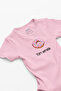 Donut Printed Organic Cotton Baby Bodysuit - 100% Cotton, Full Feeding, Snap-On Bodysuit Jumpsuit 5263-P