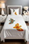 Embroidered Birds Patterned Pique Set