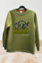 Hunter Hunting Duck Hunting Printed Reeds Regular Fit 100% Cotton Crew Neck Sweatshirt