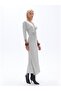 Drape Detaylı Elbise - 3