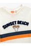 Printed Short Sleeve T-Shirt Applique Detailed Crew Neck - 3
