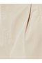 Cotton Mini Shorts with High Waist Belt and Pocket Detail - Relaxed Fit - 6