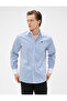 Blue Striped Men's Shirt 3Spm60001Hw - 2
