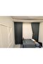 Roma 18542-D K.Grey Linen Single Wing (Unpleated) Fon Curtain - 5