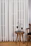 Silk Crepe Plain Simple Stylish Tulle Curtain with Tight Pleats - 6