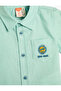 Linen Blend Shirt Short Sleeve Pocket Embroidery Detailed - 3