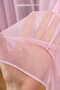 Pink Powder Girl's Room Tulle Curtain Baby Kitchen Bedroom Plain Simple Tulle Curtain with Tight Pleats - 8
