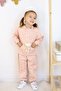 Girl's Teddy Bear Toy 3 Thread Ribbed Hooded Tracksuit Set - 5