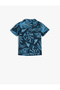 Shirt Short Sleeve Pocket Detailed Floral Printed Cotton - 2