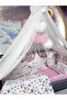 70X120 Baby Sleeping Set - Including Luxury Mosquito Net and Apparatus - Butterfly Patterned 80-P92 - 5