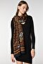 Chain Patterned Brown Women's Shawl - 3