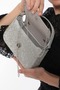 Silver Color Stoned Shoulder Strap Stylish New Season Women's Evening Dress Portfolio Wedding Clutch Bag - 5