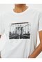 Crew Neck Cotton Printed Short Sleeve T-Shirt - 5