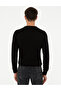 Black Slim Fit Crew Neck Basic Knitwear Sweater 50248582 -Vr046 - 4
