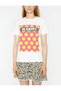Women's White Printed T-shirt - 3