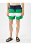 Swim Shorts Color Blocked Waist With Pockets - 3