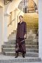 Black Skirted Jacket Set - 36206 - 7