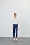 Women's Ecru Color Half Zipper Sweatshirt - 3