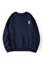 Goat Printed Unisex Oversize Crew Neck Sweatshirt