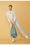 Women's Snow Melange Always You Printed Short Sweatshirt - 3