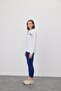 Women's Half Zip Polo Collar Sweatshirt - 5